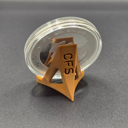 Münzhalter "Modern" - Lehmbraun